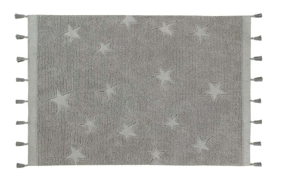 Hippy Stars Rug in Grey design by Lorena Canals
