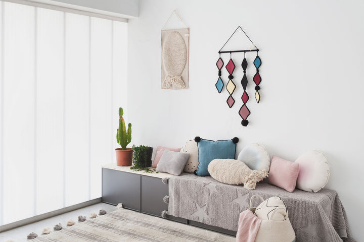 Hippy Stars Rug in Grey design by Lorena Canals