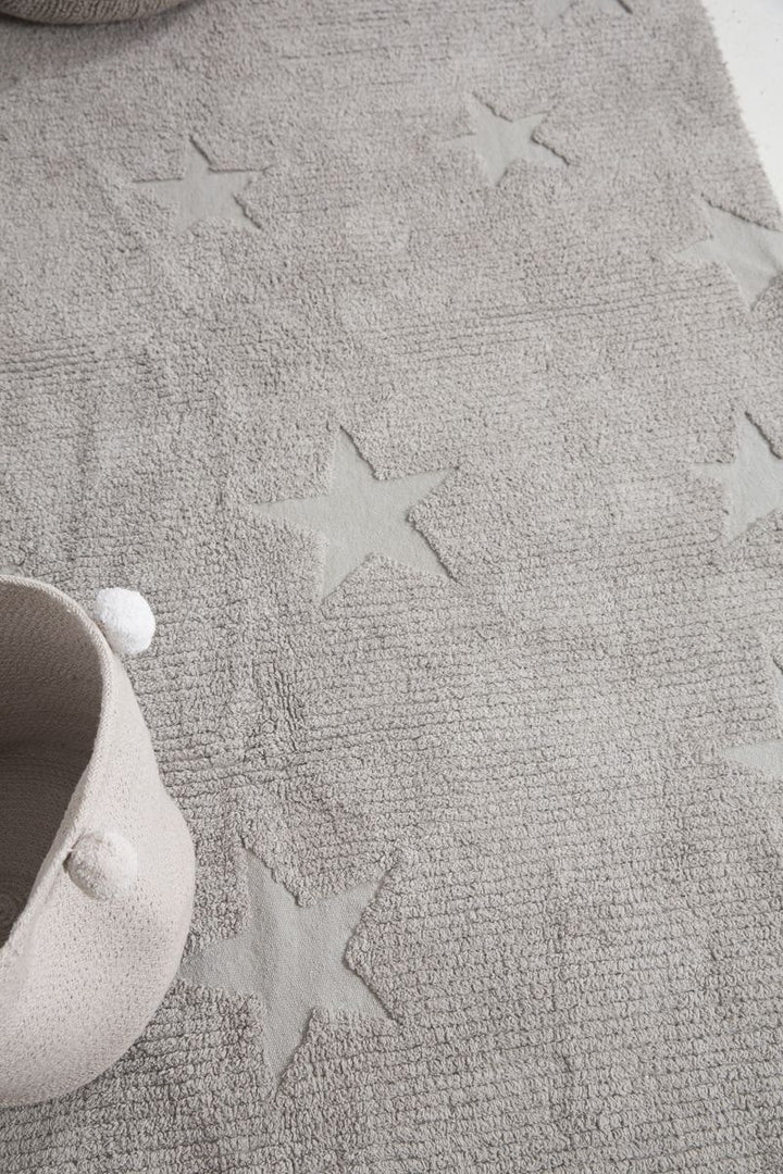 Hippy Stars Rug in Grey design by Lorena Canals