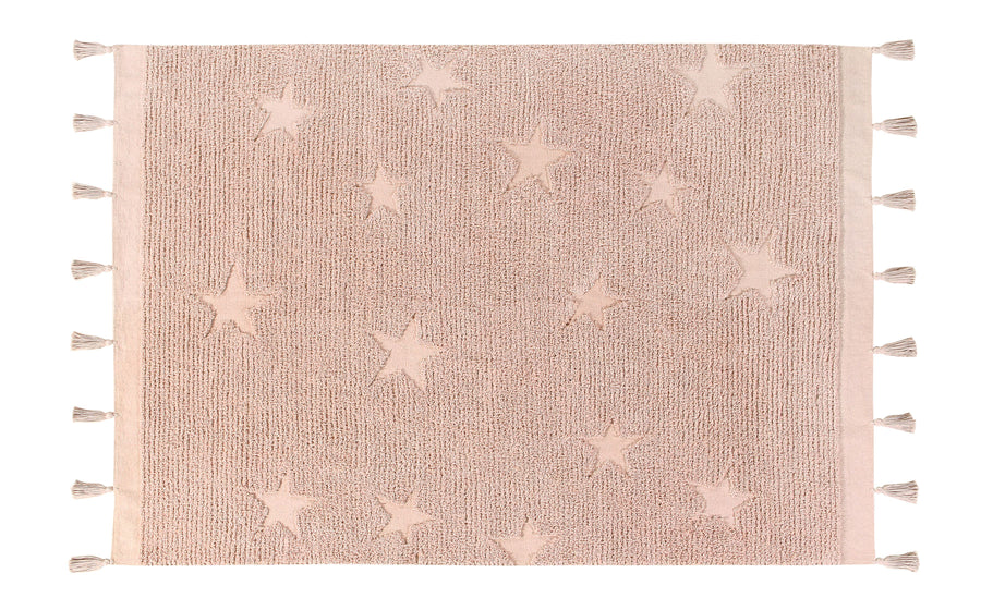 Hippy Stars Rug in Vintage Nude design by Lorena Canals