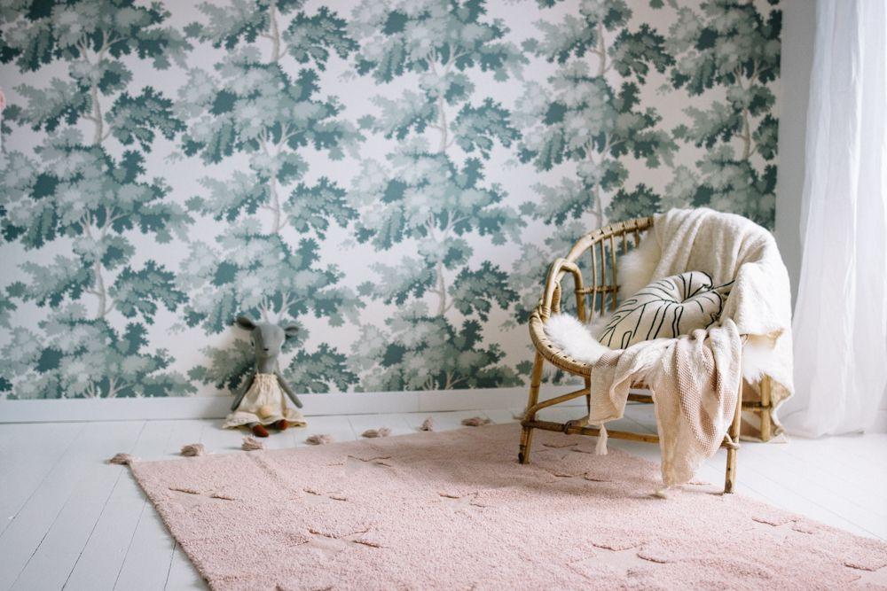 Hippy Stars Rug in Vintage Nude design by Lorena Canals