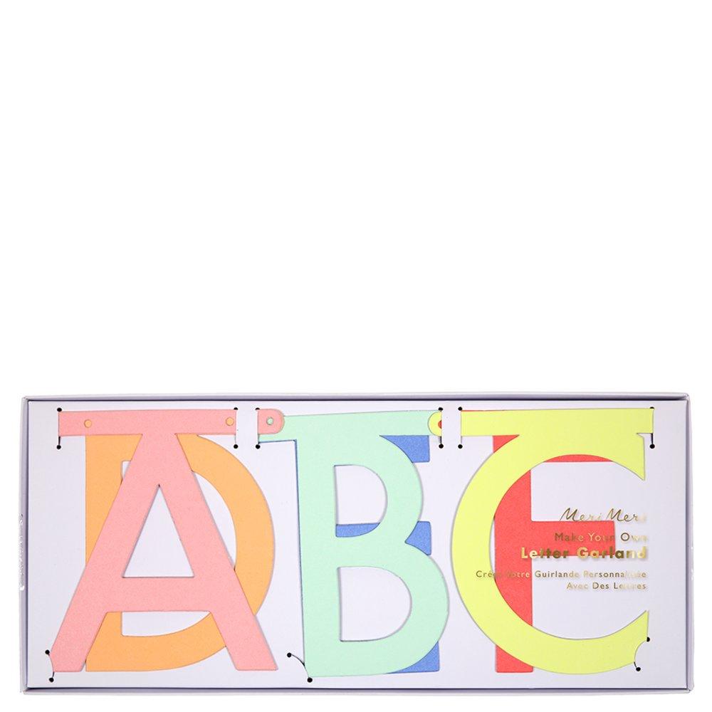 Neon Letter Garland Kit