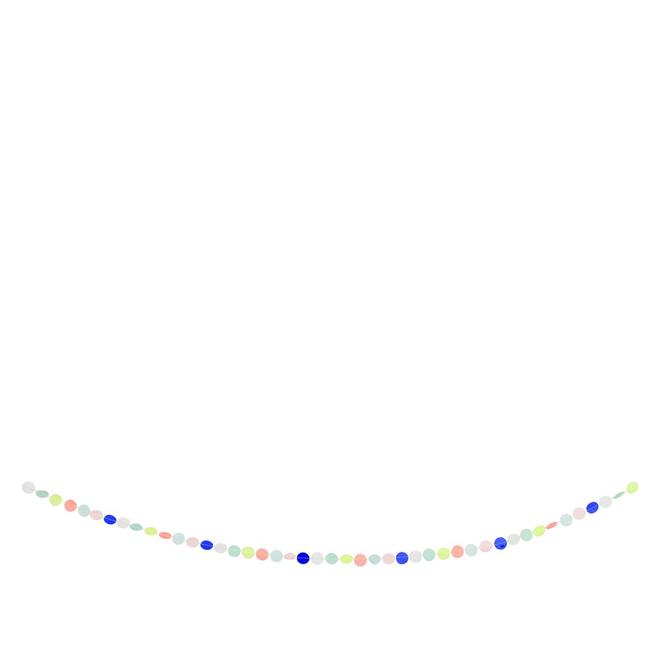 Rainbow Confetti Garland