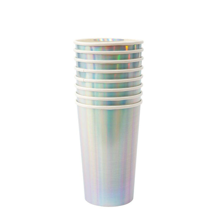 Silver Holographic Highball Cups