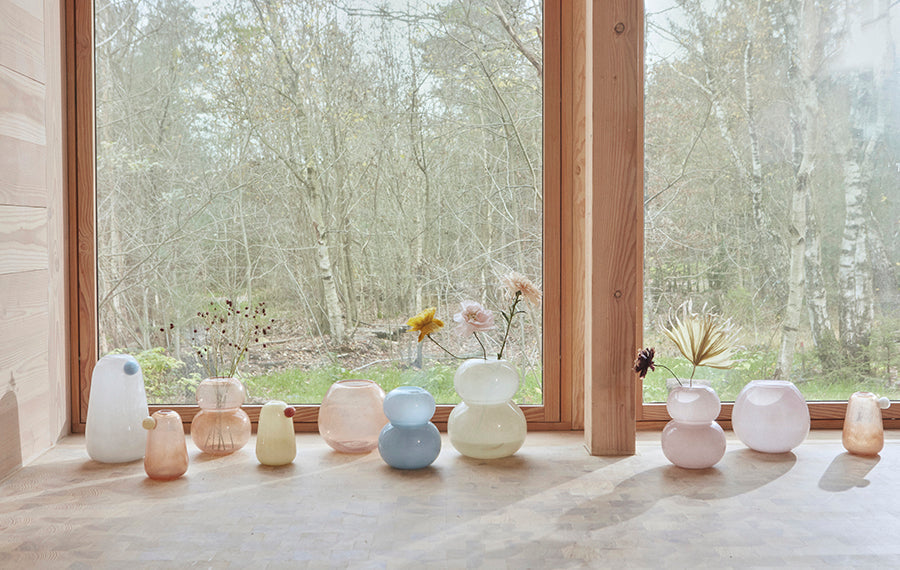 Medium Lasi Vase in Taupe
