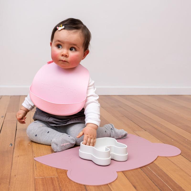 Catchie Bibs - Dusty Rose & Powder Pink