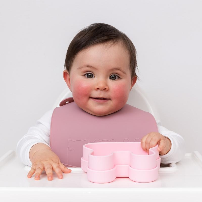Catchie Bibs - Dusty Rose & Powder Pink