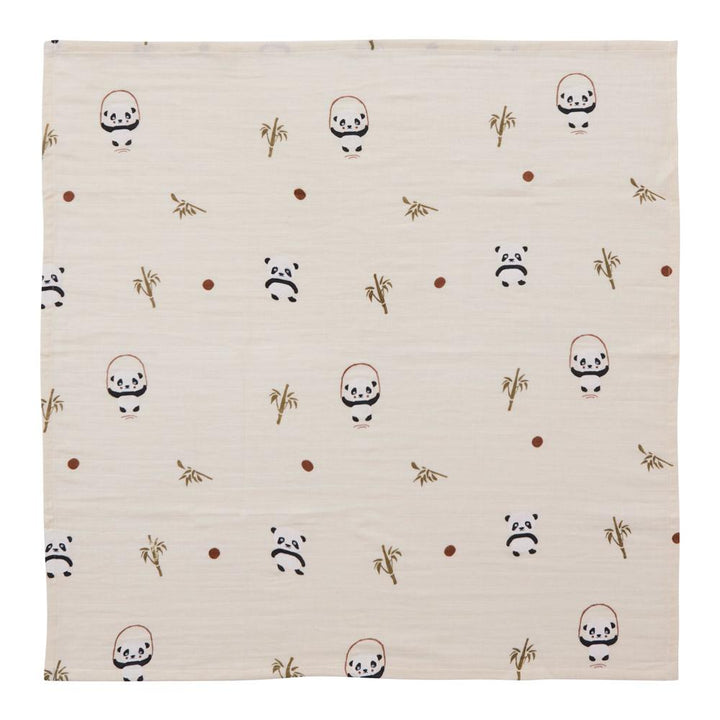 Muslin Square - Panda - 3 Pcs/Pack - Vanilla