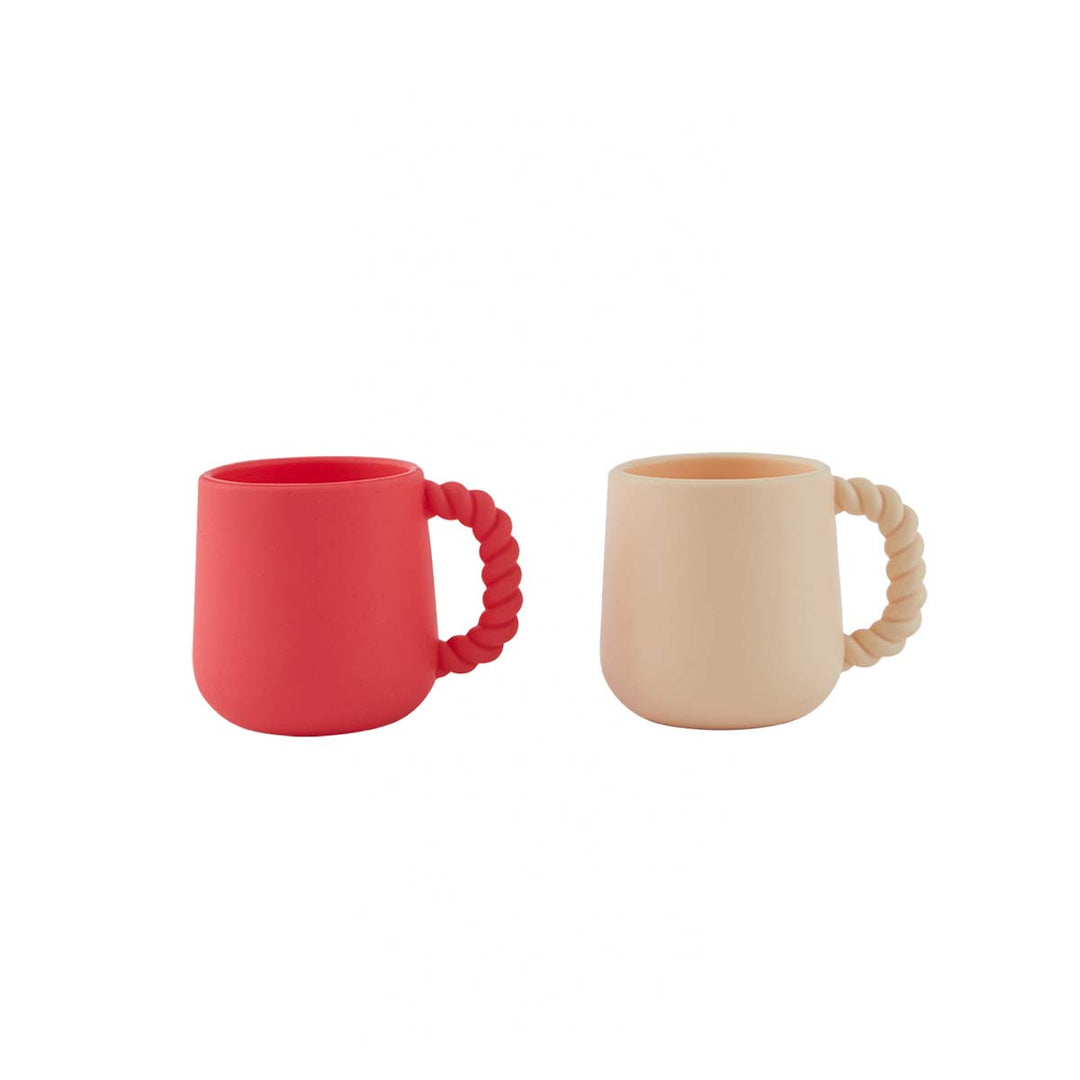 Pack of 2 Mellow Cup in Cherry Red / Vanilla