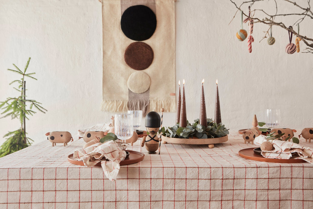 Large Inka Wood Tray Round in Nature