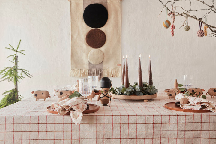Large Inka Wood Tray Round in Nature