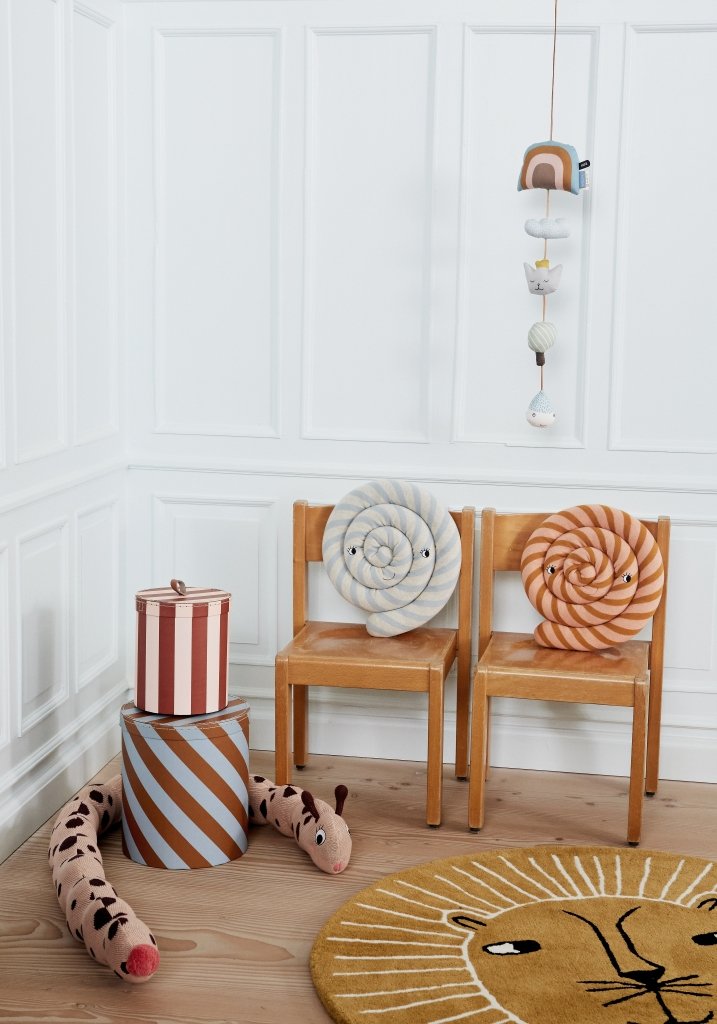 Lollipop Cushion in Blue