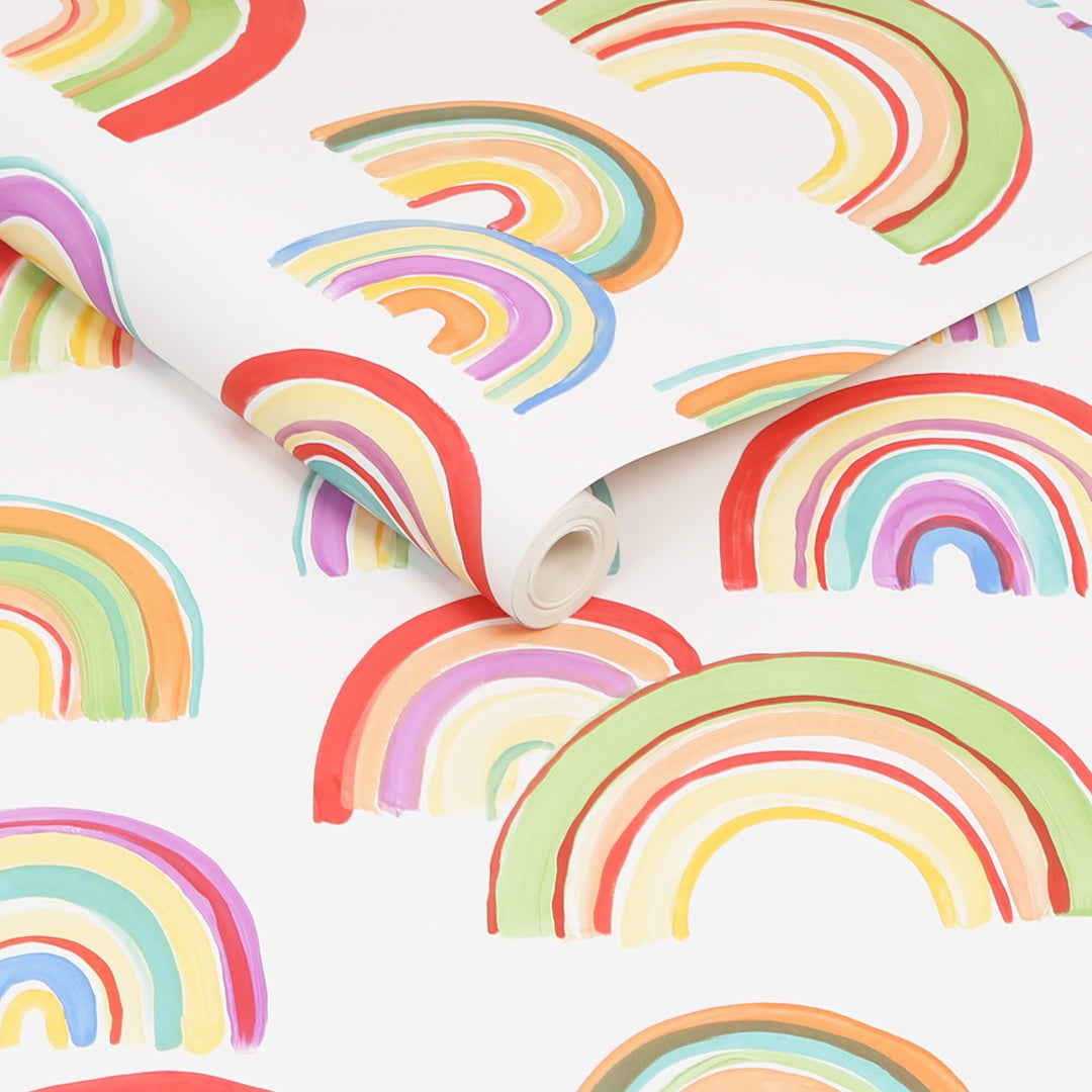 Over the Rainbow Multicolor Wallpaper from the Capsule Collection by Graham & Brown