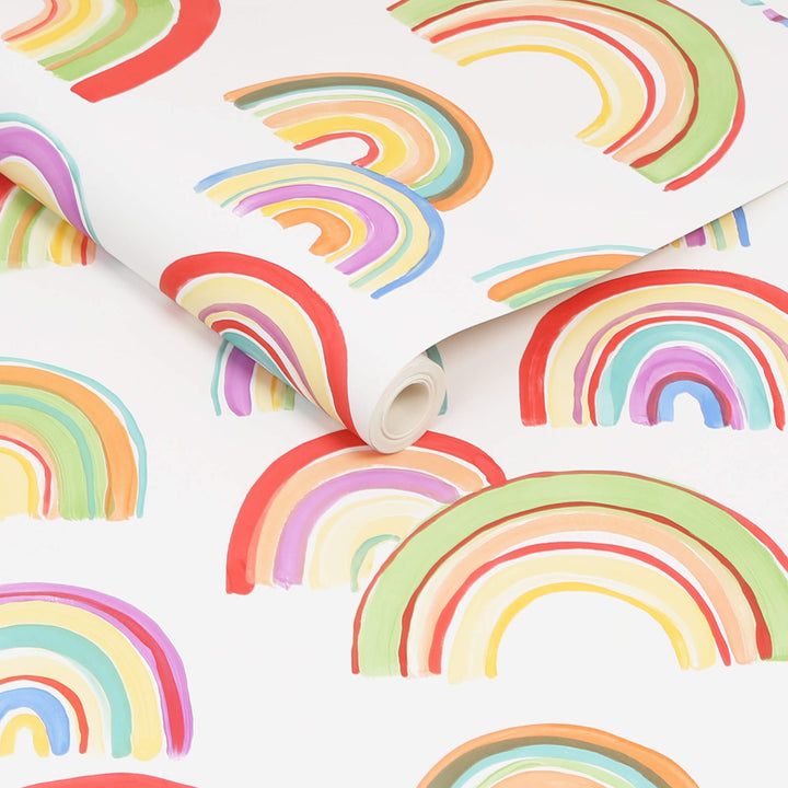 Over the Rainbow Multicolor Wallpaper from the Capsule Collection by Graham & Brown