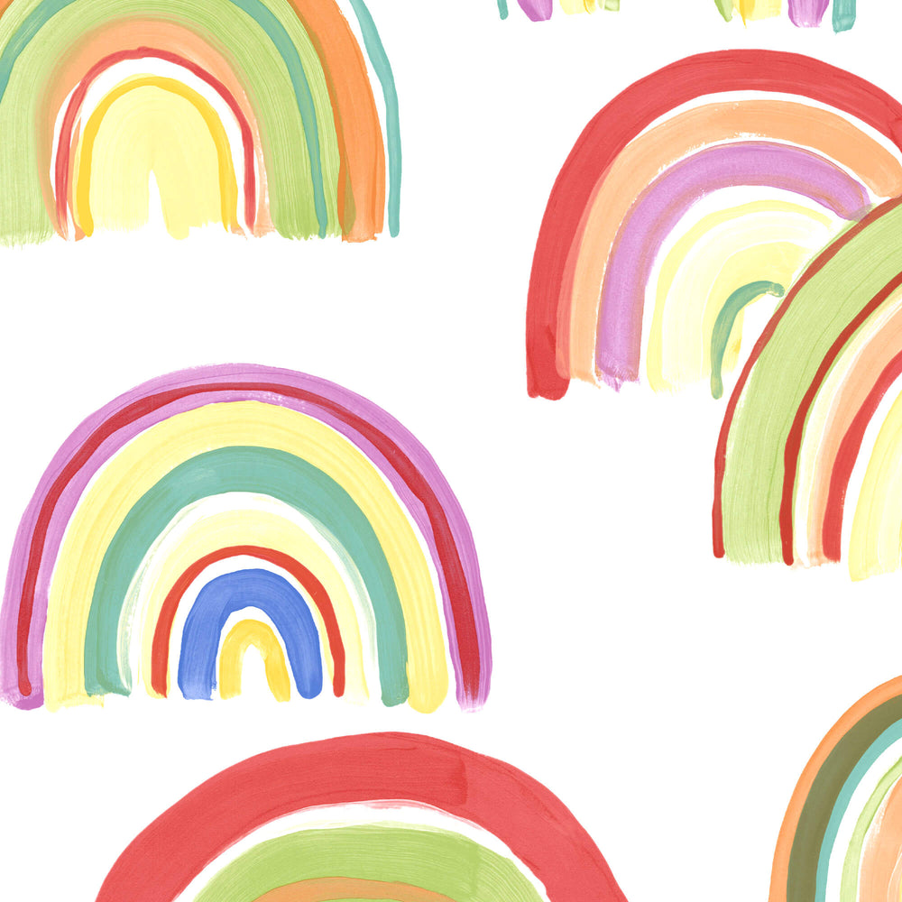 Over the Rainbow Multicolor Wallpaper from the Capsule Collection by Graham & Brown