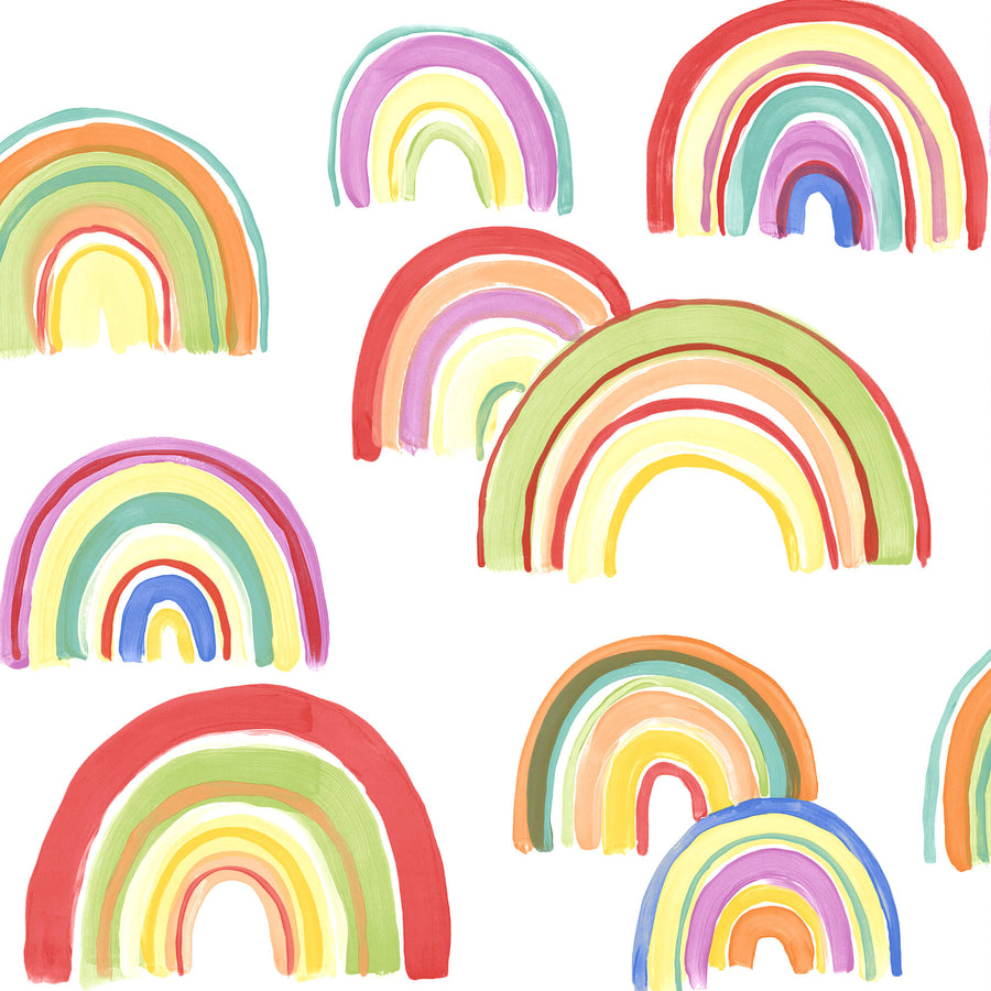 Over the Rainbow Multicolor Wallpaper from the Capsule Collection by Graham & Brown