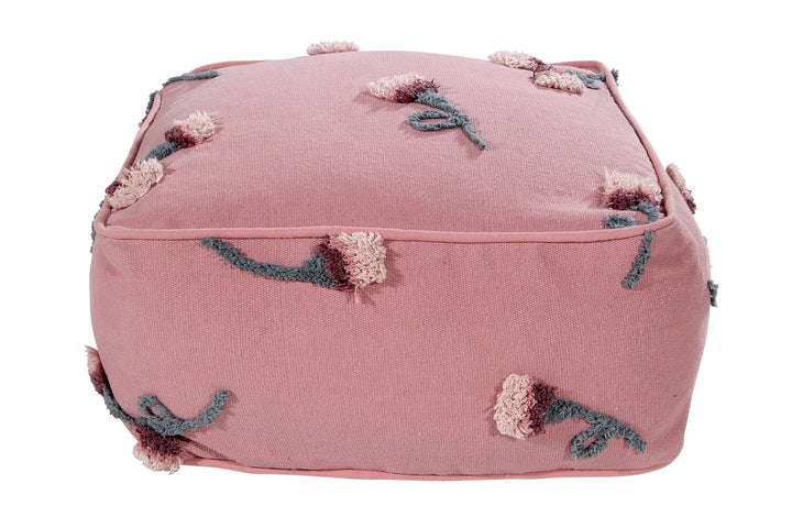 English Garden Pouffe in Ash Rose