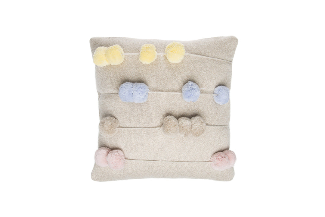Knitted Counting Frame Cushion