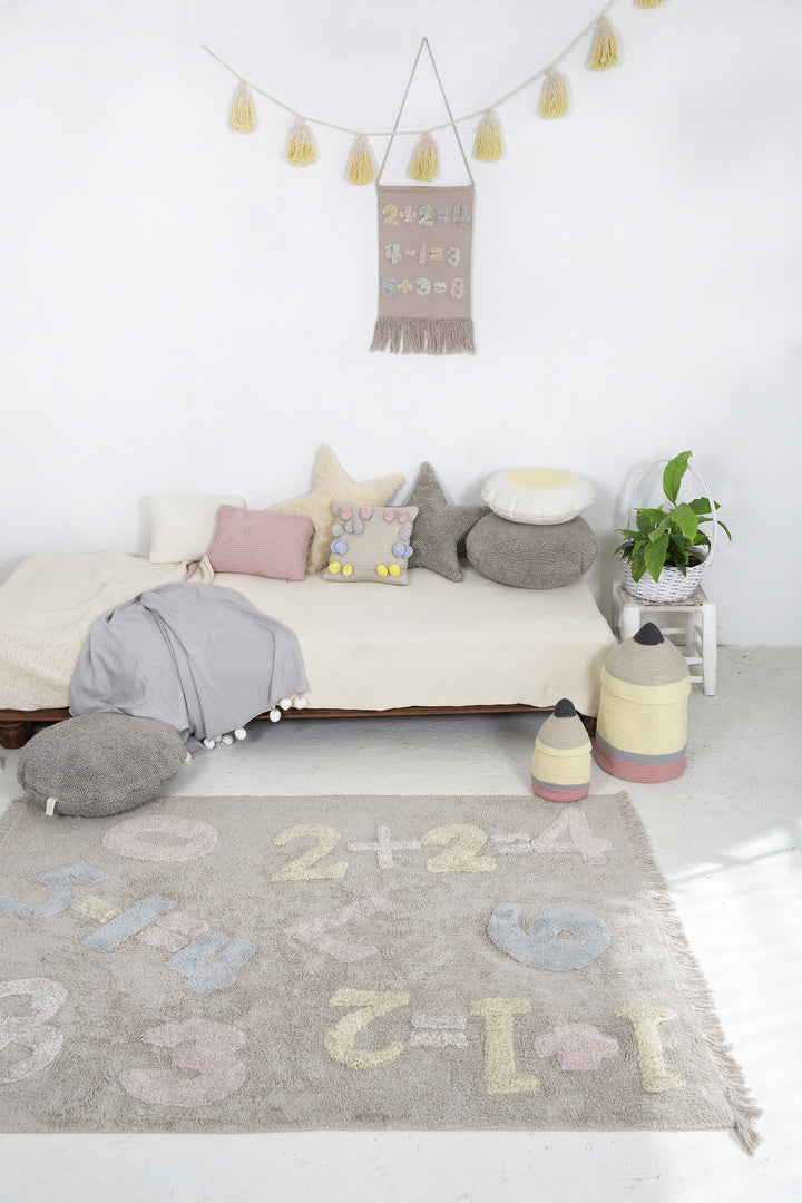 Knitted Counting Frame Cushion