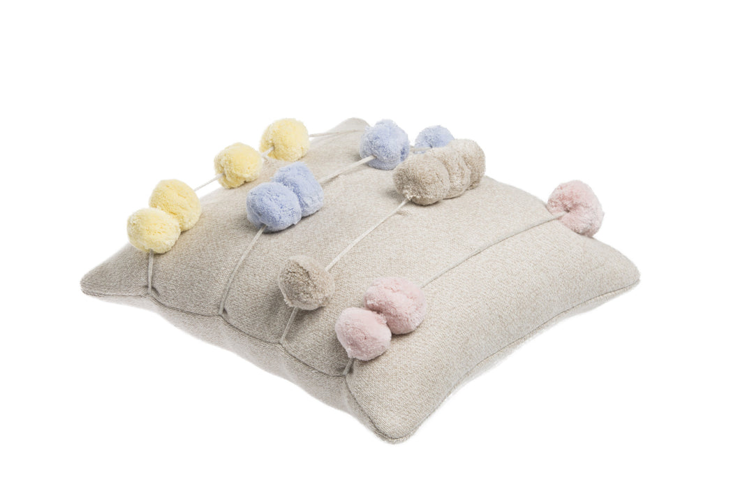 Knitted Counting Frame Cushion