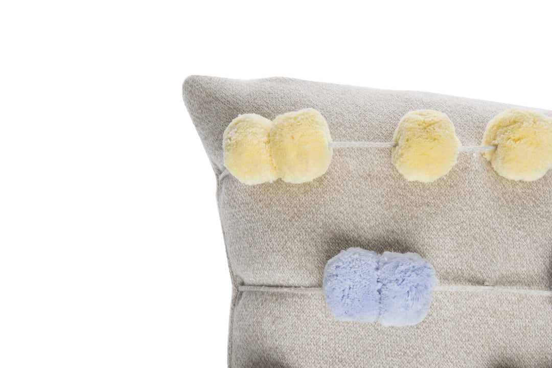 Knitted Counting Frame Cushion