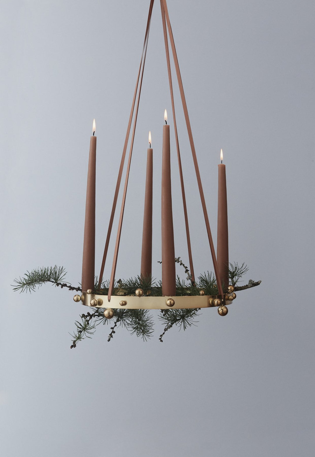 Pearl Advent Candleholder - Brass