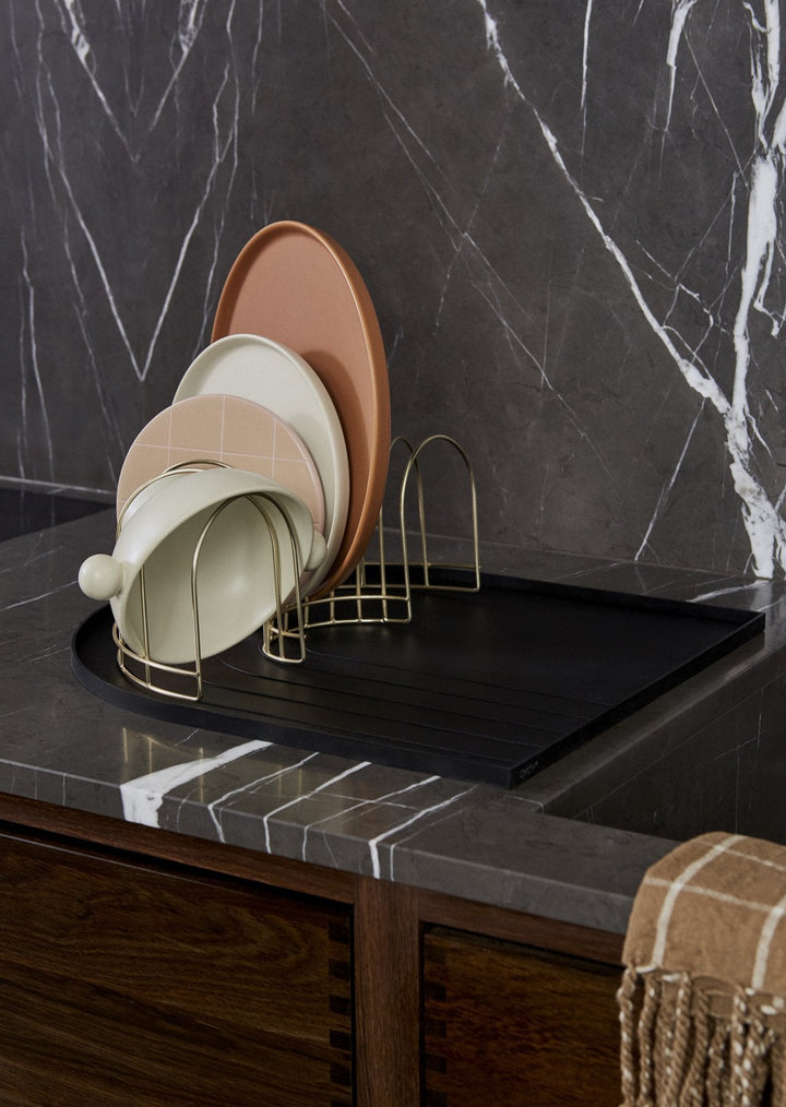 Dish Drainer in Brass