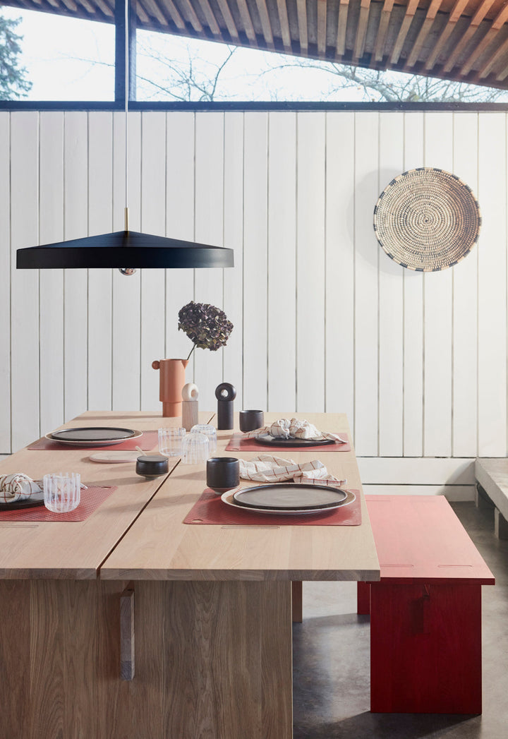 Large Hatto Pendant in Black