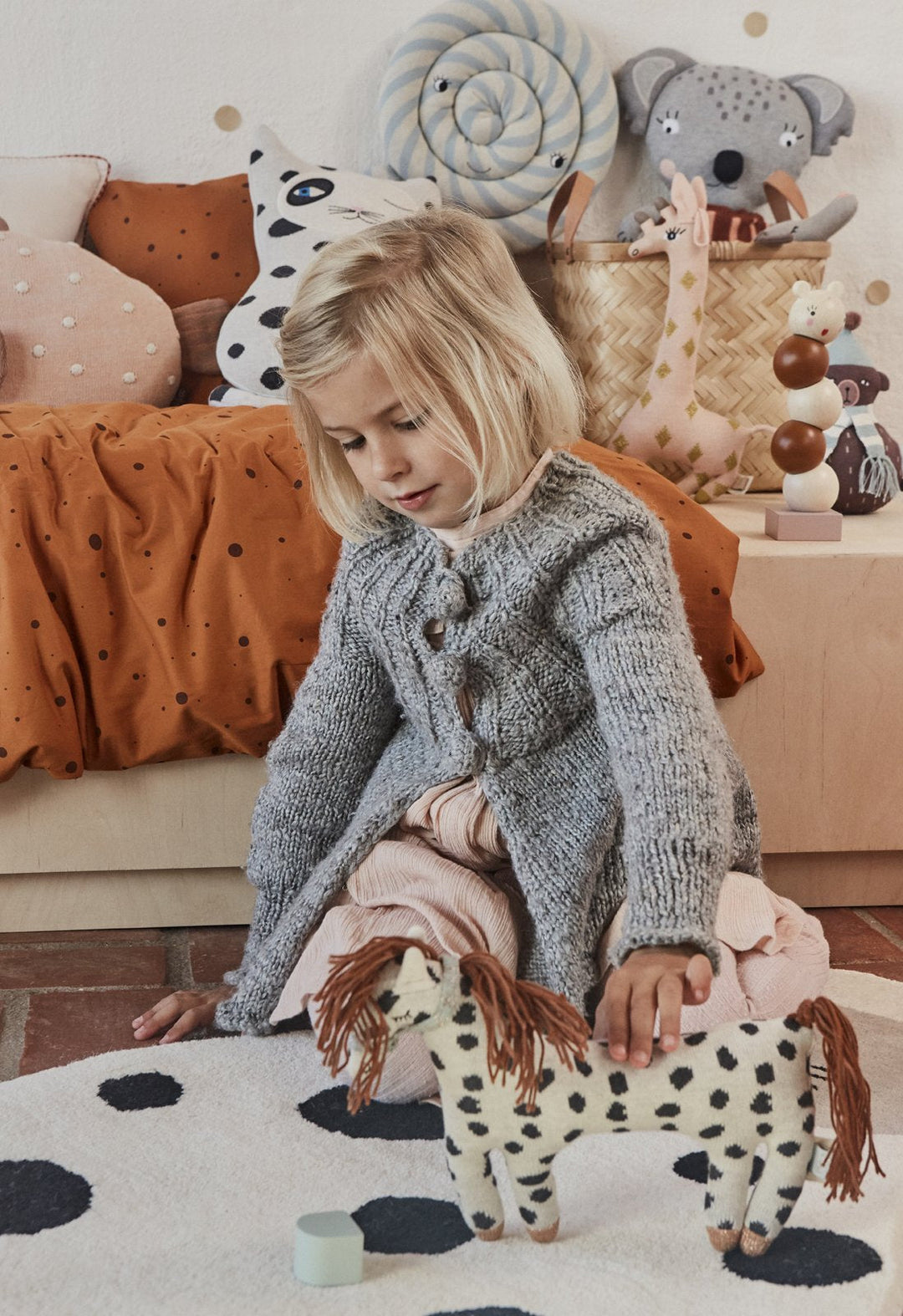 Teddy Roly Poly in Brown