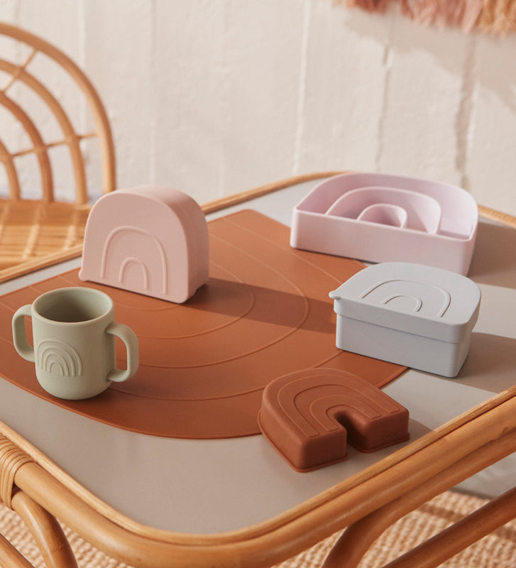 Rainbow Snack Bowl in Rose